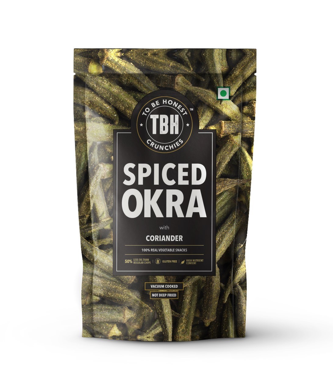TBH CRUNCHIES - Spiced Okra with Coriander - 70 GM