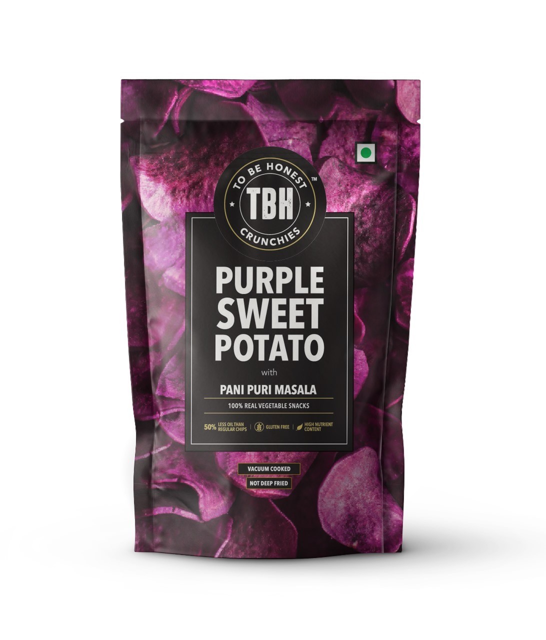 TBH CRUNCHIES - Purple Sweet Potato with Pani Puri Masala - 110 GM