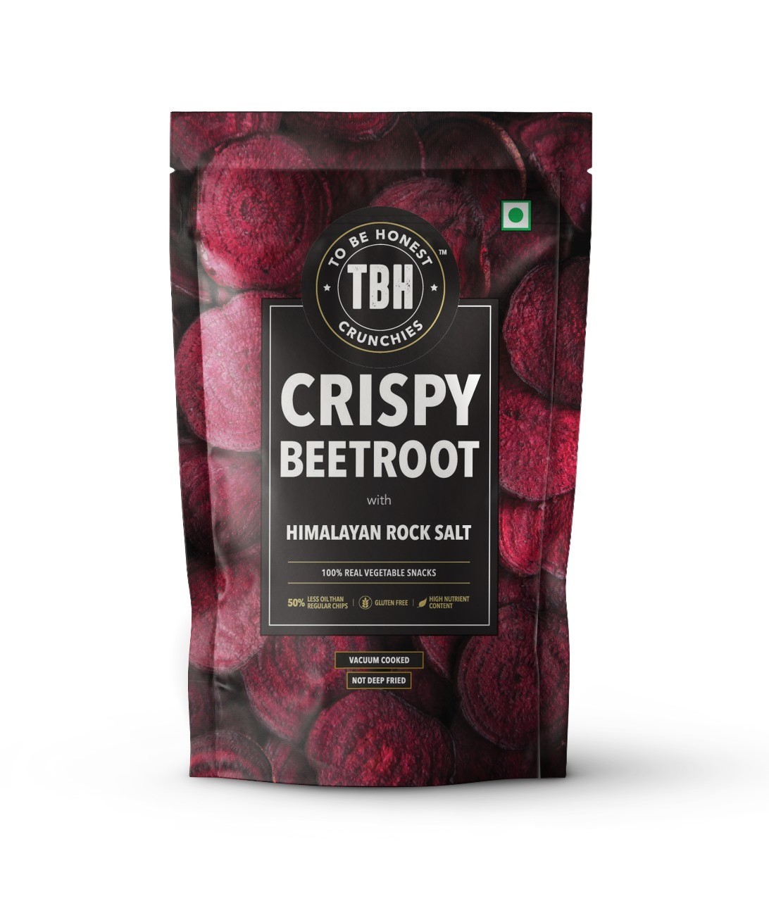TBH CRUNCHIES - Crispy Beetroot with Rock Salt and Pepper - 35 GM